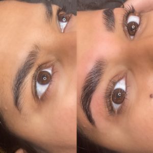 brow lamination Brow Lamination before and after
